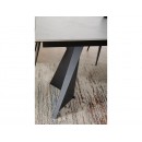 Стол обеденный SIGNAL LACONI белый/черный 160-220/90